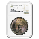 1980 Mexico Silver 1 Onza MS-66 NGC 1980 Mexico Silver 1 Onza MS-66 NGC